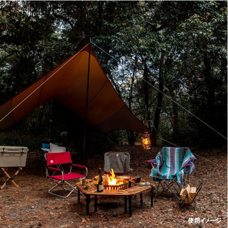 こころ粋 / HEXA-TABLEヘキサテーブル テーブルセット/ダーク