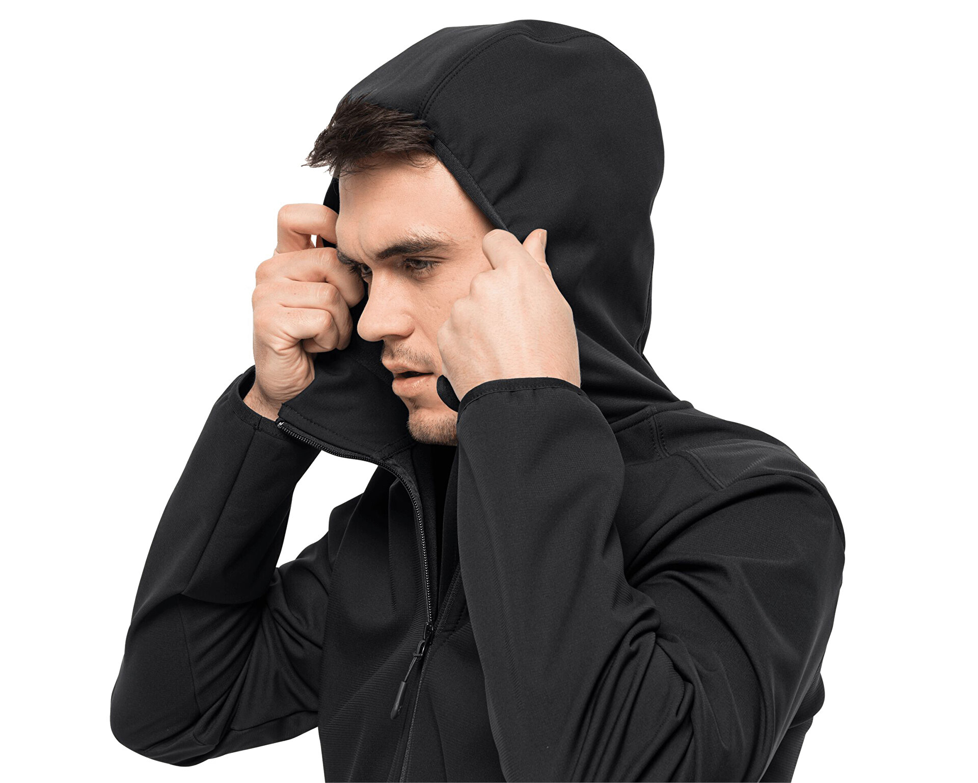 Jack Wolfskin Erkek Bornberg Hoody M Siyah 1307471-6000