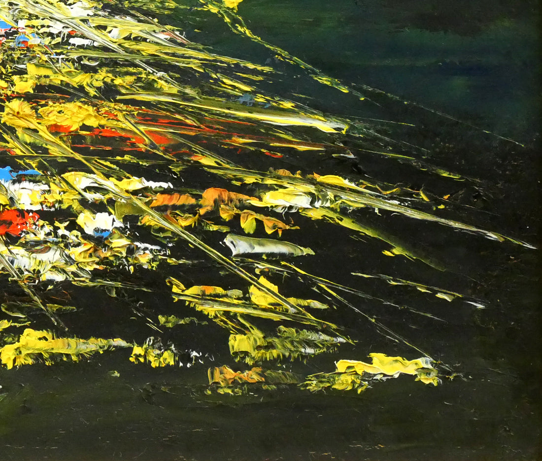 高橋哲夫「函館夜景」油絵・F4号 絵画買取・販売の小竹美術