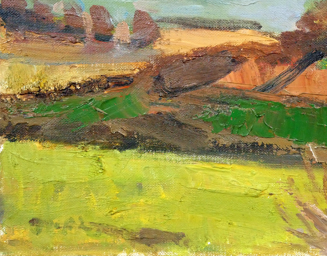 高橋北修「秋の大雪山」油絵・F4号 絵画買取・販売の小竹美術