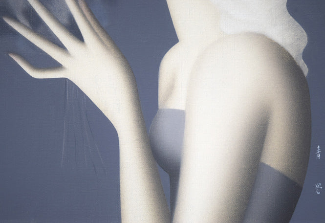 東郷青児「花束」油絵・F4号 絵画買取・販売の小竹美術