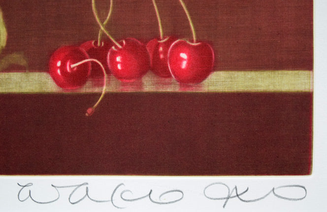 伊藤倭子「さくらんぼ」銅版画 絵画買取・販売の小竹美術