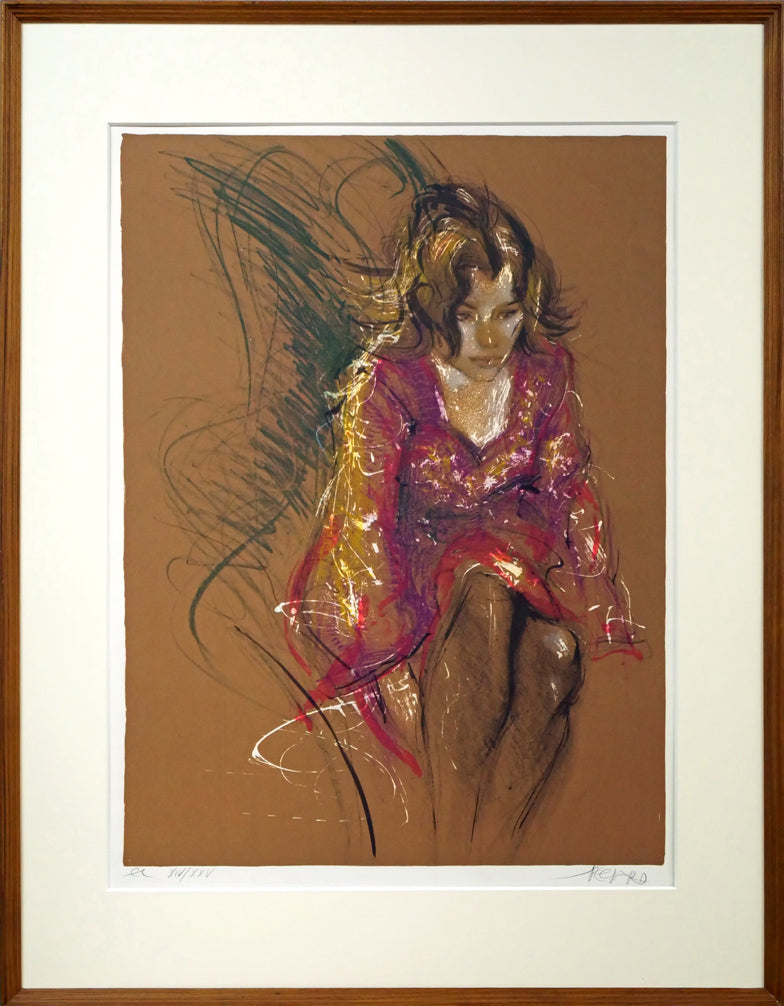 数限定□直筆サイン□ポールガブリエルユベール絵画リトグラフ風景画