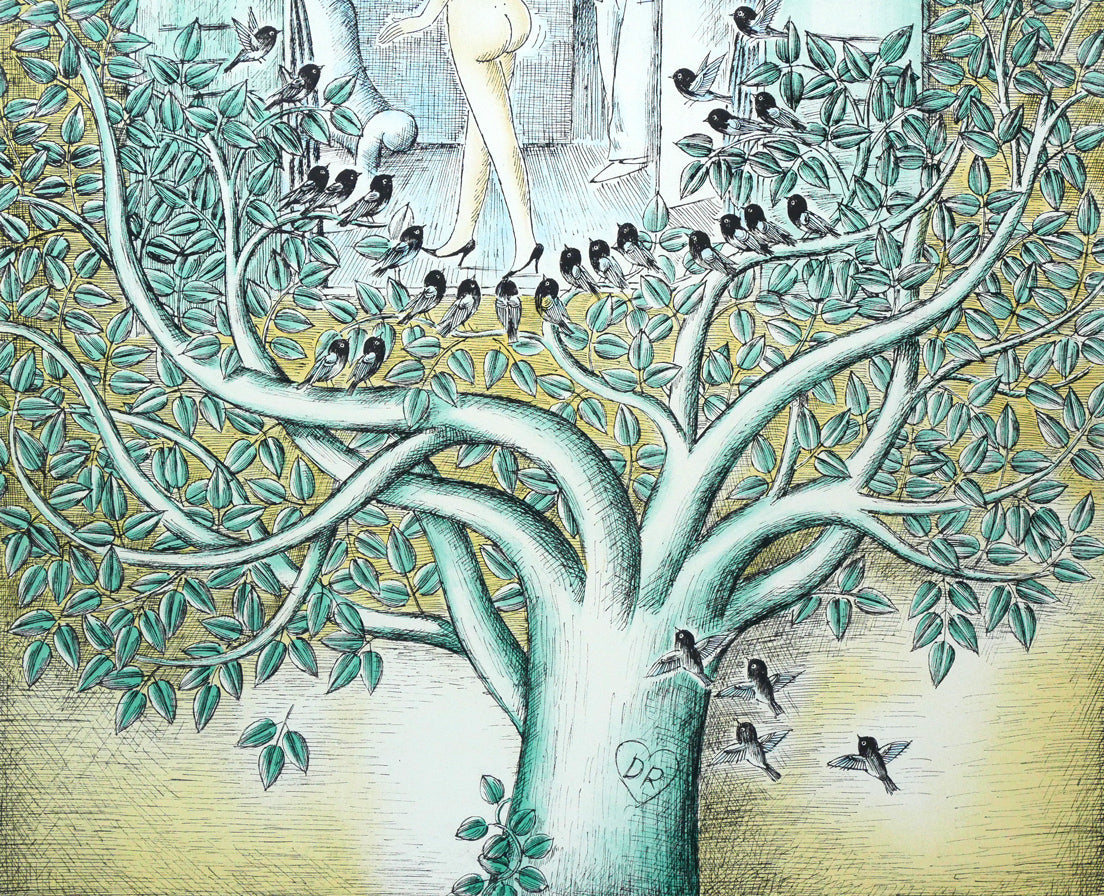 レイモン・ペイネ(Raymond Peynet)「みんなが見てるよ」リトグラフ