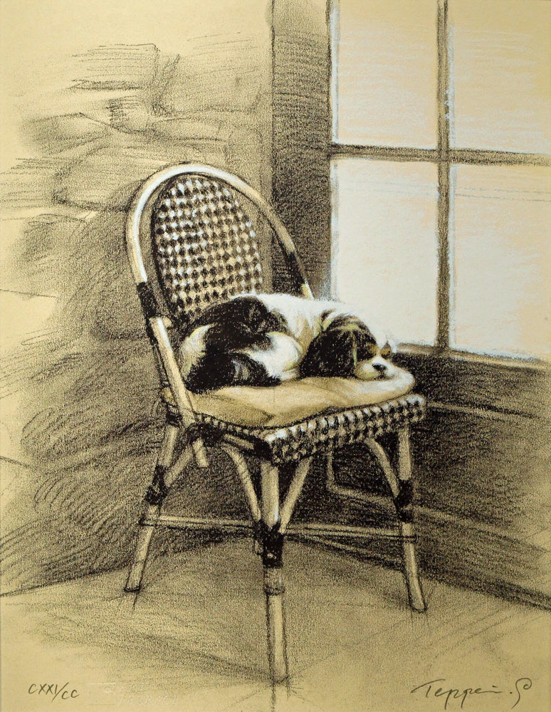 笹倉鉄平「うたた寝」リトグラフ+シルクスクリーン版画 絵画買取・販売