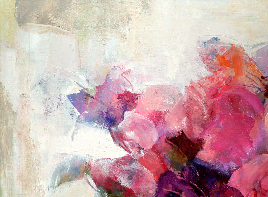 瀬古愛「薔薇」油絵・F4号 絵画買取・販売の小竹美術