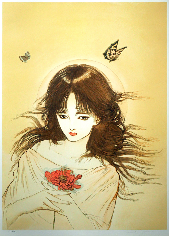 天野喜孝「恋花-れんか-」リトグラフ 絵画買取・販売の小竹美術