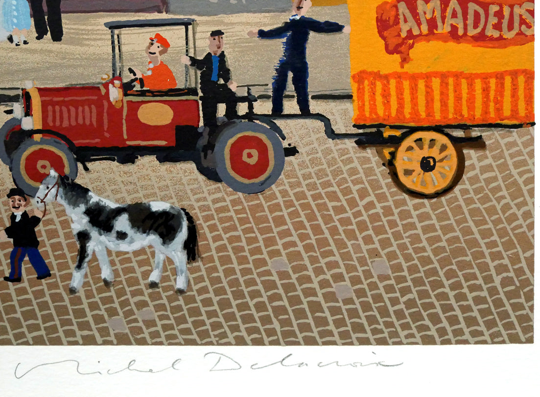 ミッシェル ドラクロワ（Michel DELACROIX）「サーカスの行進」シルク