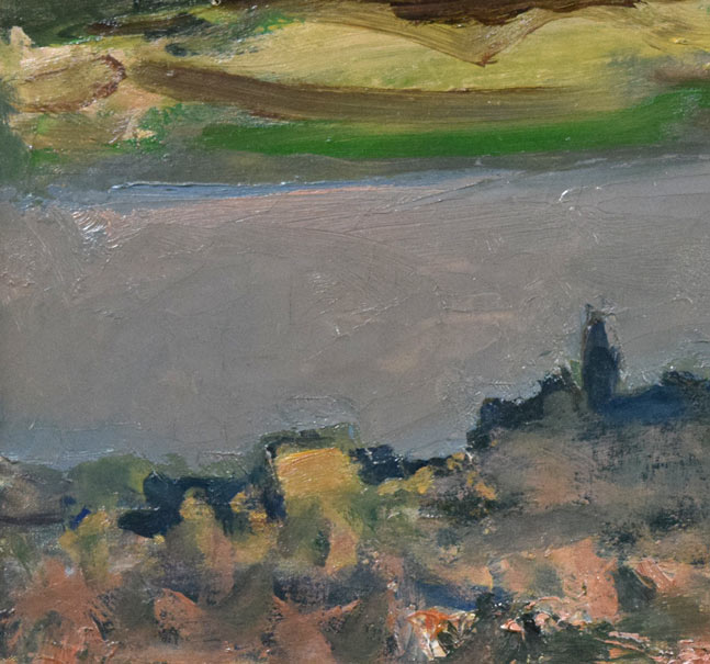 田辺三重松「サクレクール眺望（パリ）」油絵・F10号 絵画買取・販売の