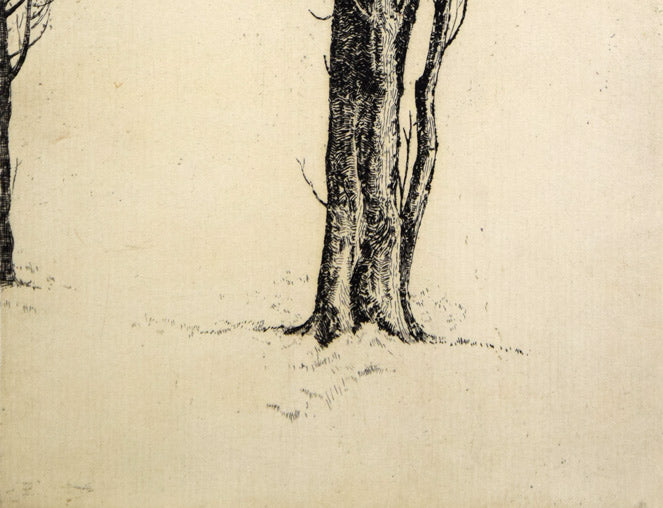 駒井哲郎「樹」エッチング（銅版画） 絵画買取・販売の小竹美術