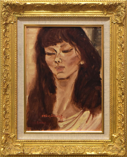 園田郁夫「スペイン紀行」油絵・F4号 絵画買取・販売の小竹美術