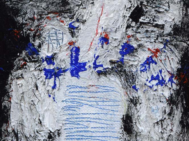 砂澤ビッキ「無題」油絵・F0号 絵画買取・販売の小竹美術