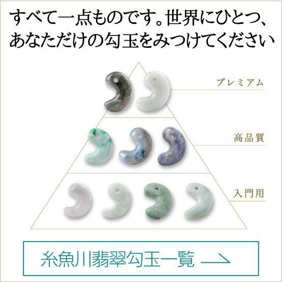 糸魚川翡翠 （いといがわひすい） 勾玉 No.272 糸魚川翡翠の勾玉