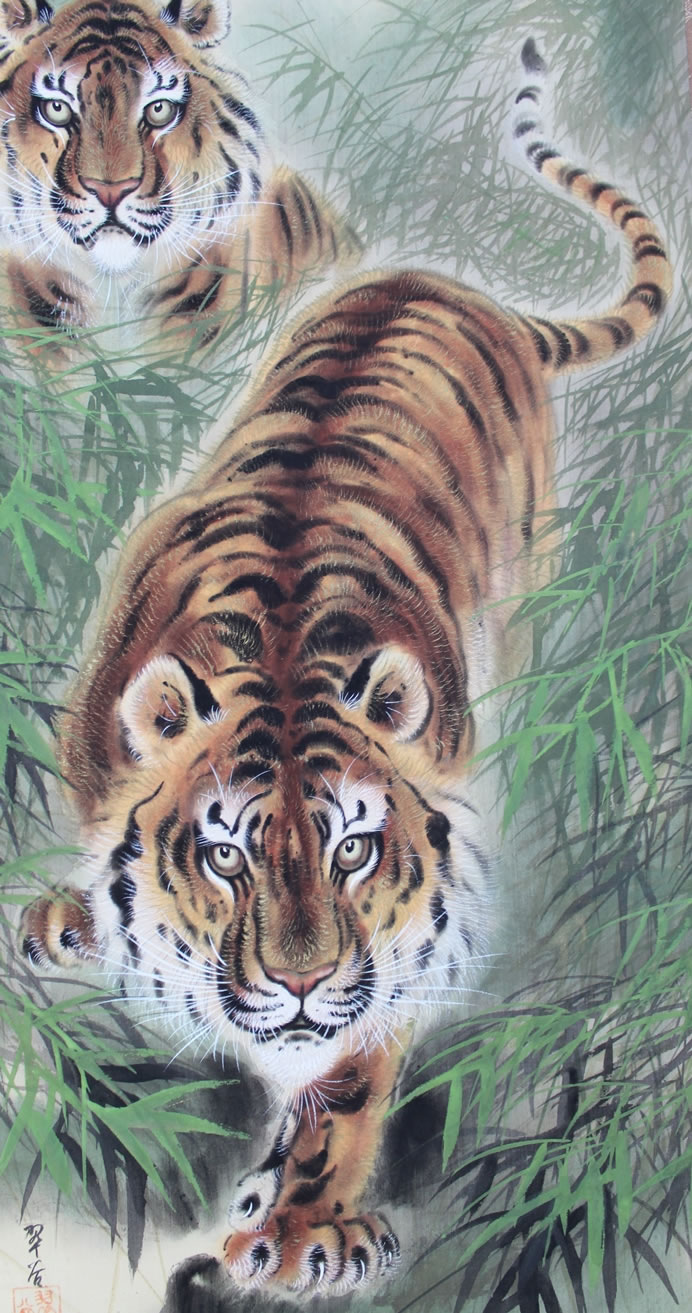 猛虎｜新・古美術 高美堂（こうびどう）｜掛軸販売・通販・買取｜骨董