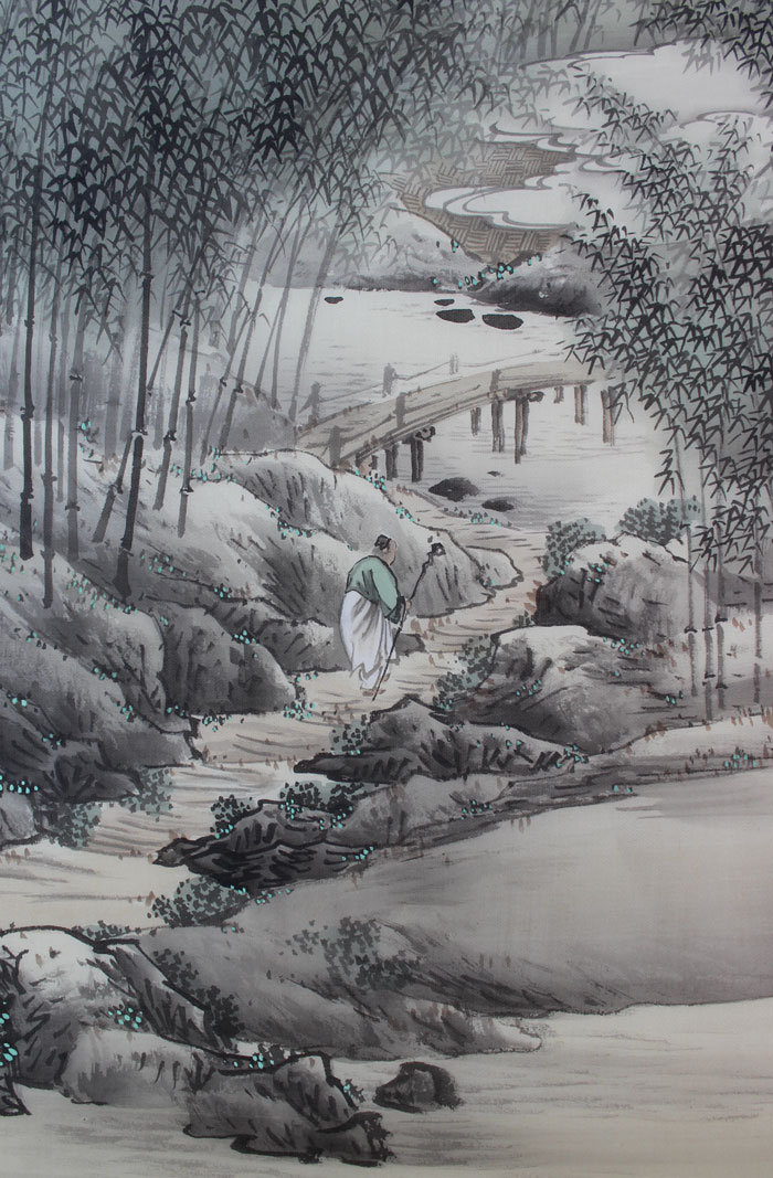 竹林山水｜新・古美術 高美堂（こうびどう）｜掛軸販売・通販・買取