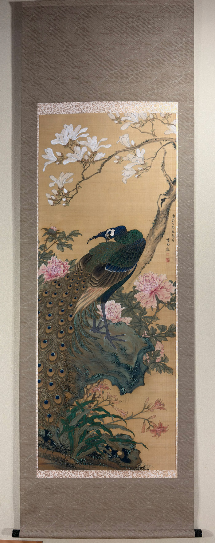 孔雀｜新・古美術 高美堂（こうびどう）｜掛軸販売・通販・買取｜骨董