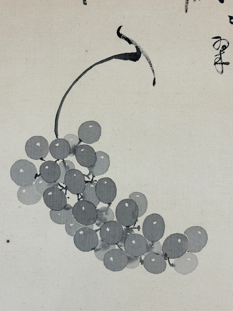ブドウ｜色紙｜新・古美術 高美堂（こうびどう）｜掛軸販売・通販