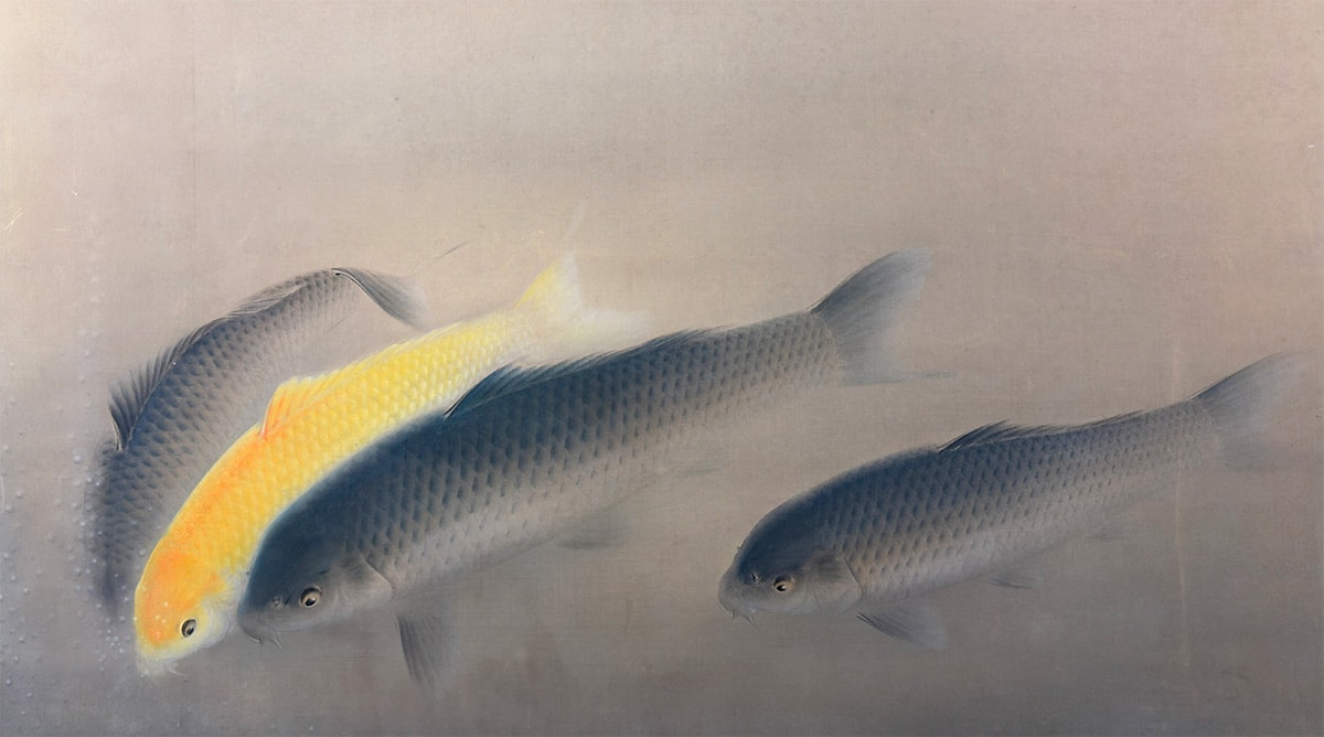 群鯉｜大幅｜新・古美術 高美堂（こうびどう）｜掛軸販売・通販・買取