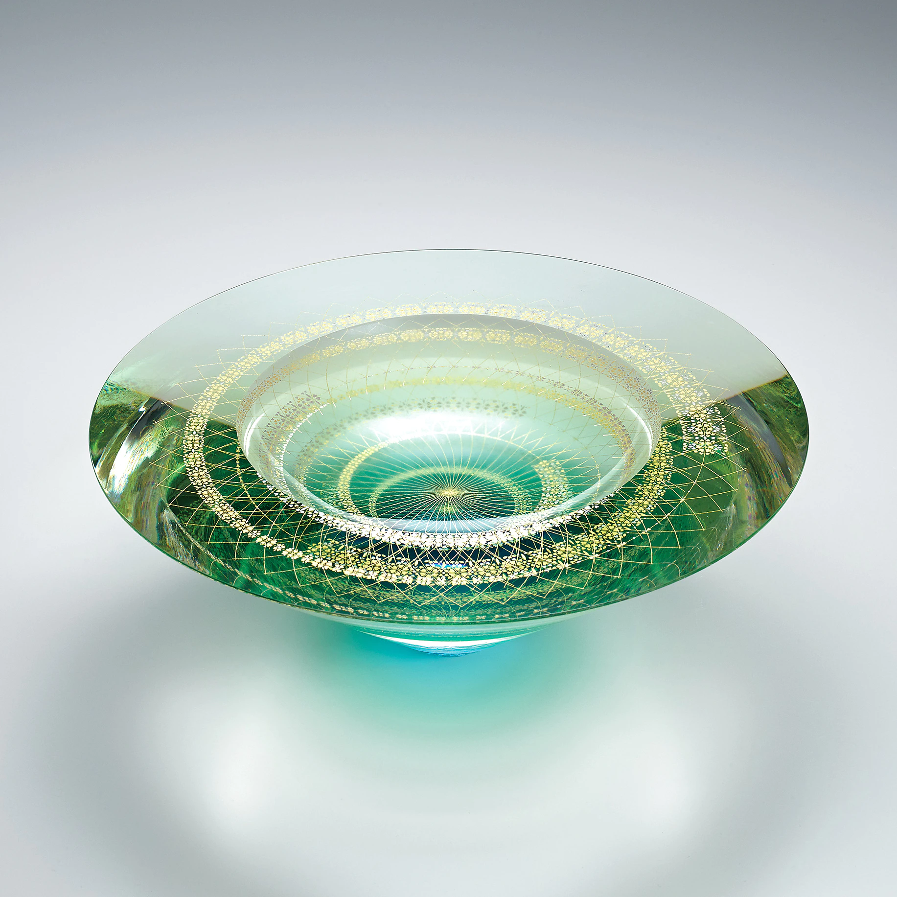 截金硝子花器「水鏡」(山本 茜)｜ギャラリージャパン