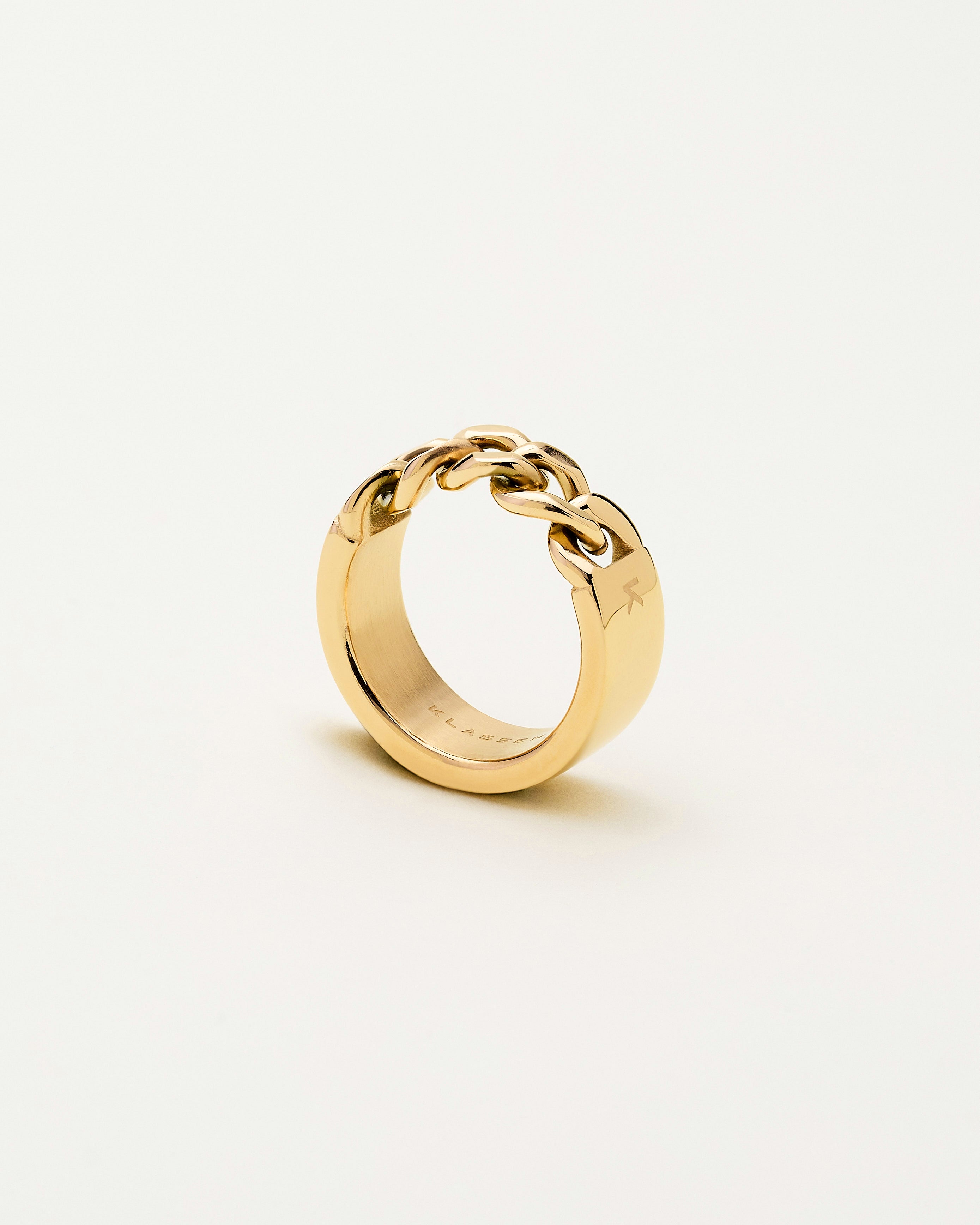 KLASSE14 X MIKA Duality Chained Ring Gold – KLASSE14 JAPAN