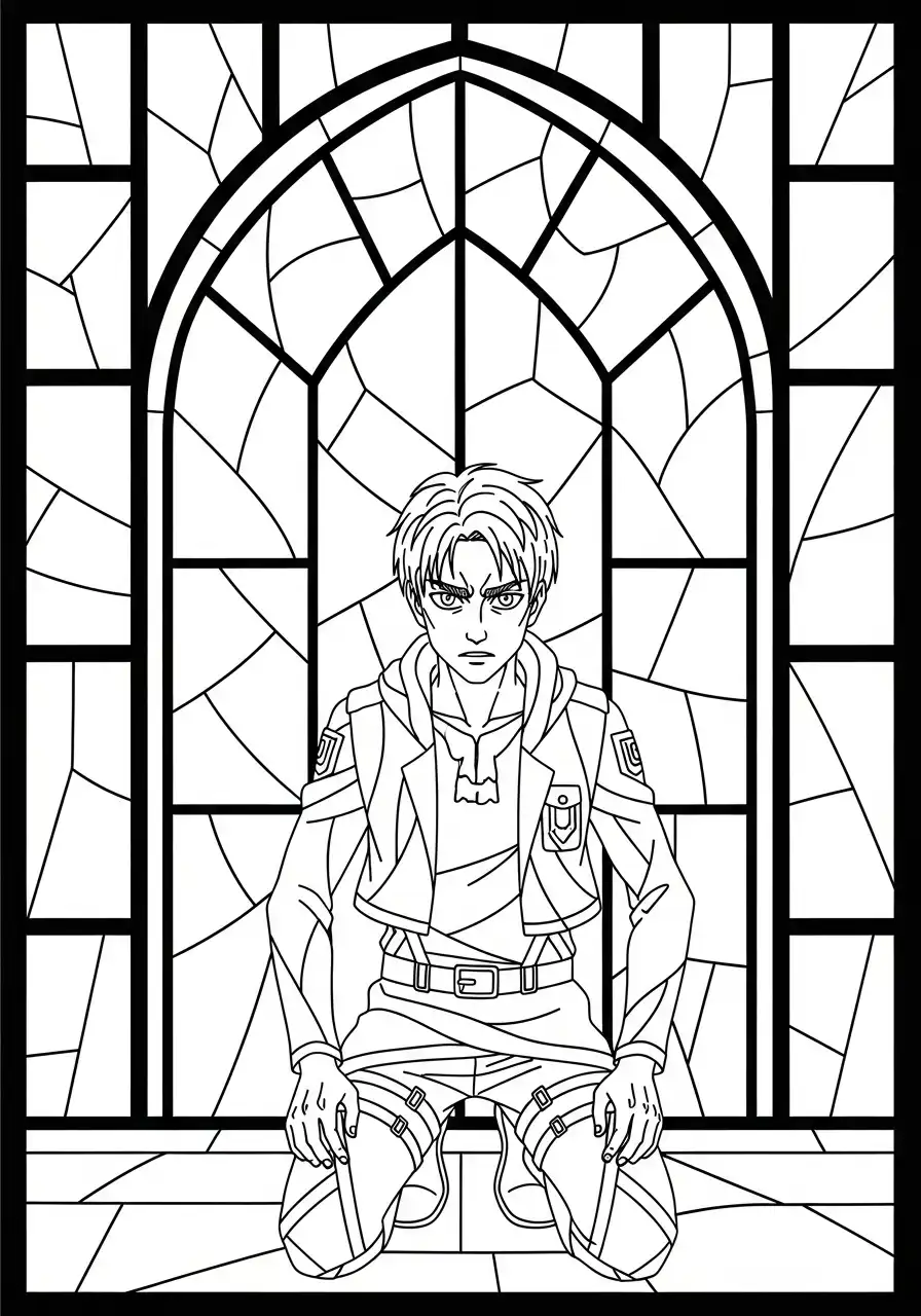 エレン・イェーガーのぬり絵16枚以上 – 無料印刷可能