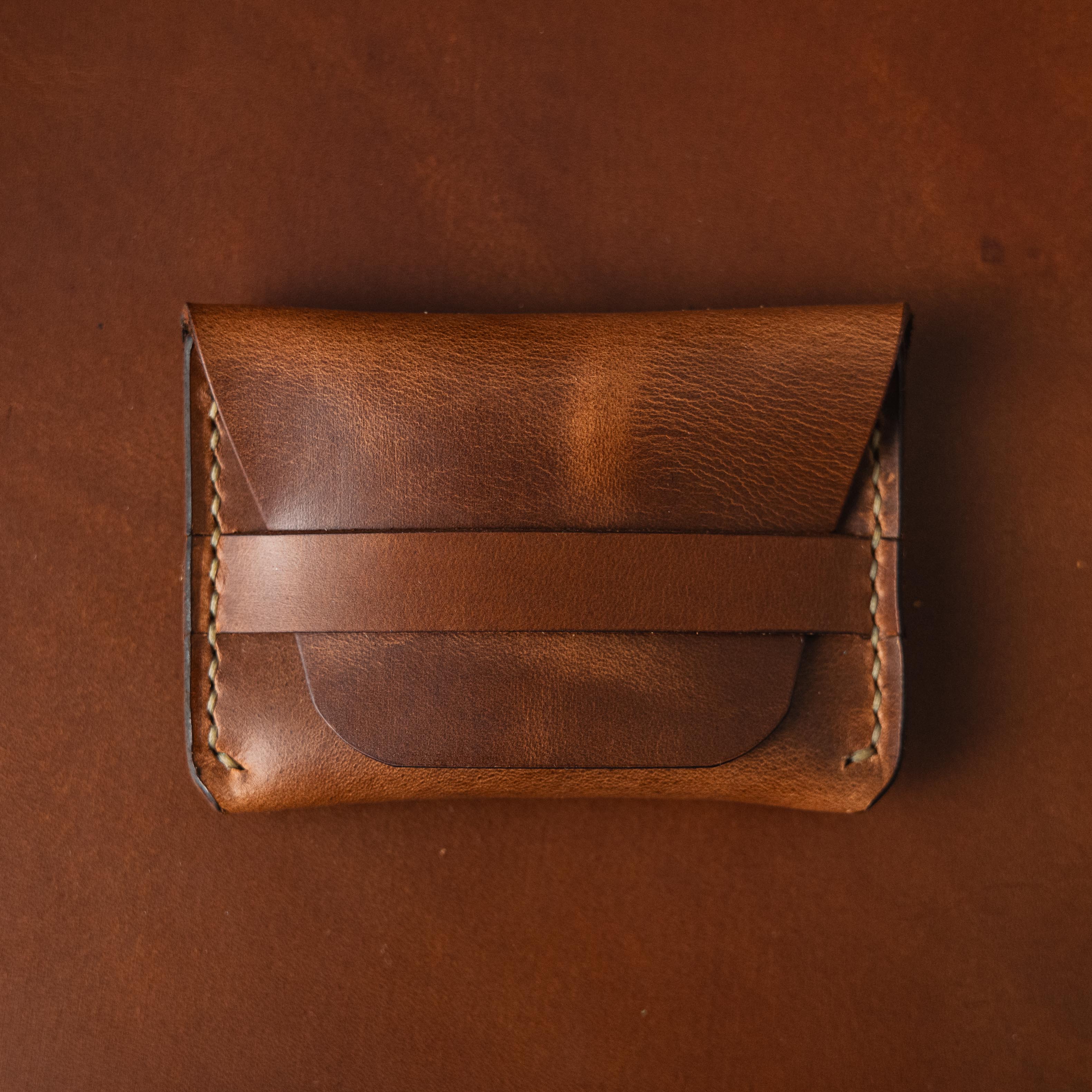 Tan Kodiak Flap Wallet | men's leather wallets made in USA KMM & Co.