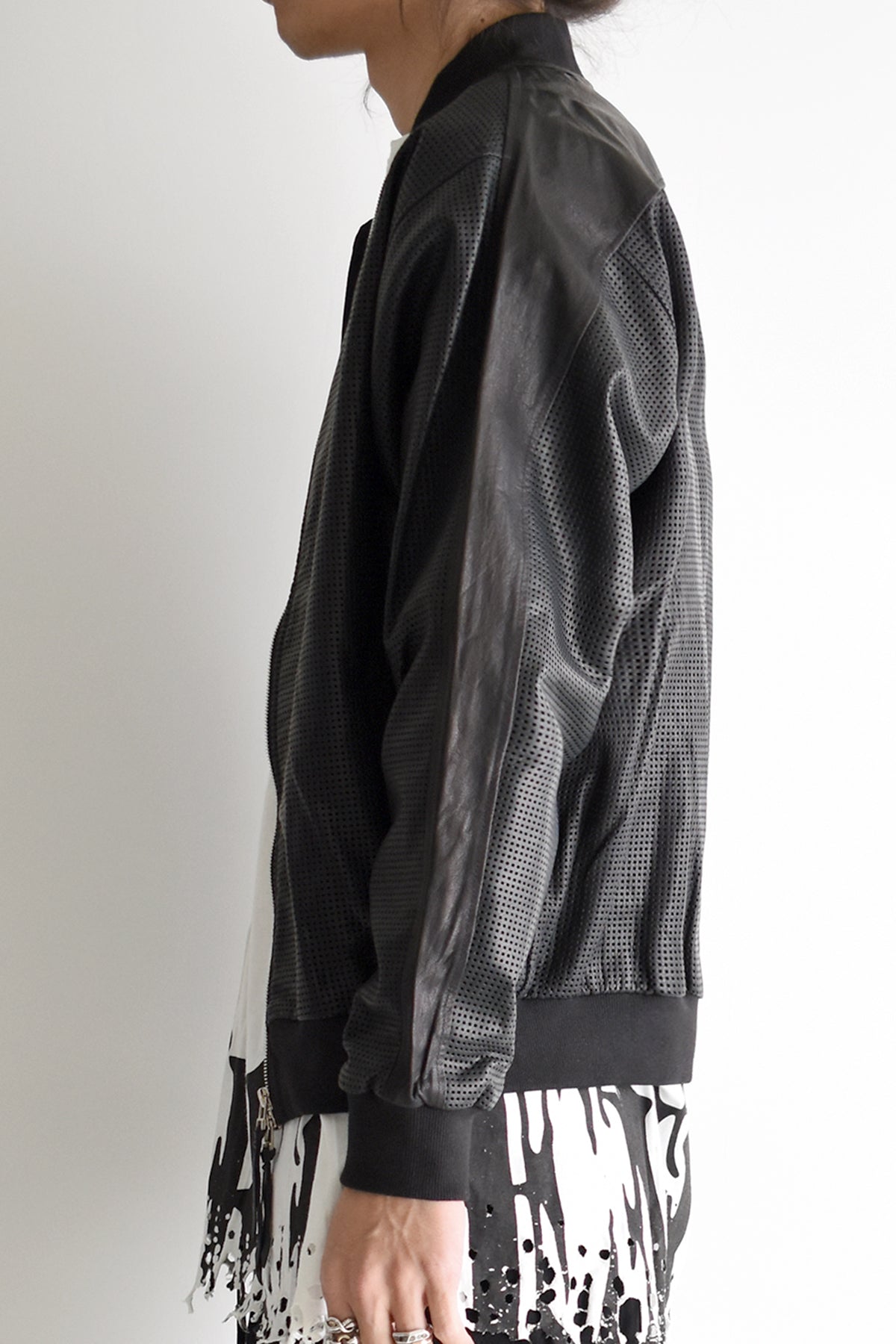 KMRii ケムリ 2019 S/S Mesh Leather MA-1 メッシュ レザー ドルマン