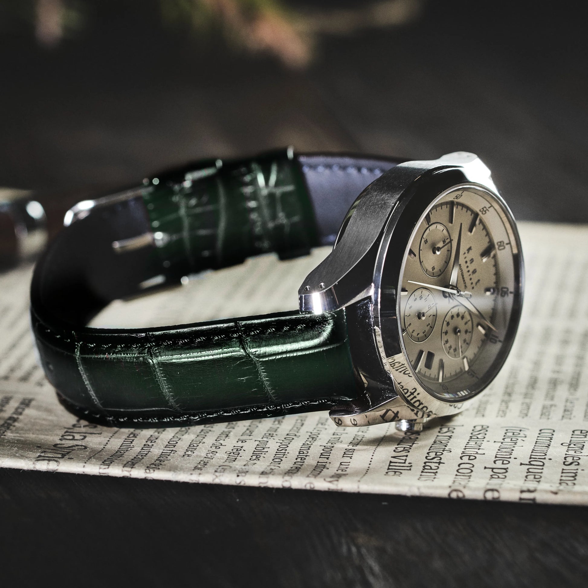 Knot S18-SFC-PBR 時計ベルト バンド パティーヌ仕上げ クロコダイル