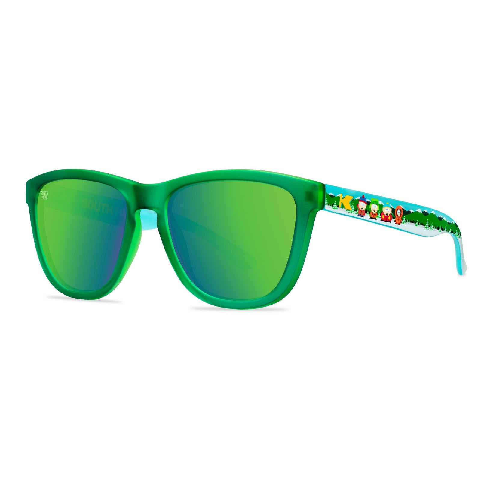 Polarized Green South Park Sunglasses with Green Lenses