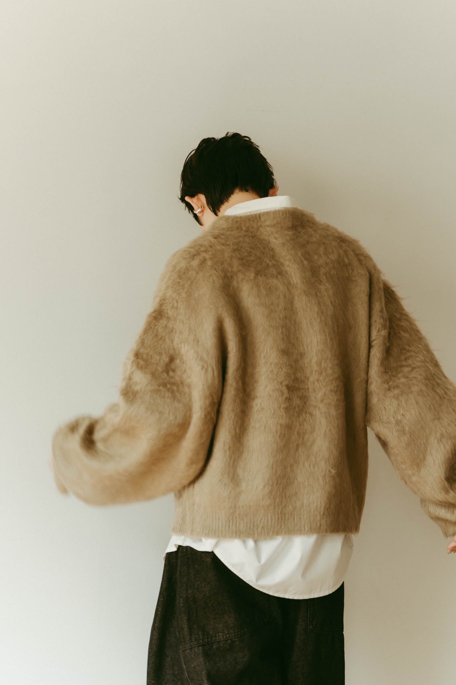 dalmatian shaggy knit(unisex)/beige | KNUTH MARF