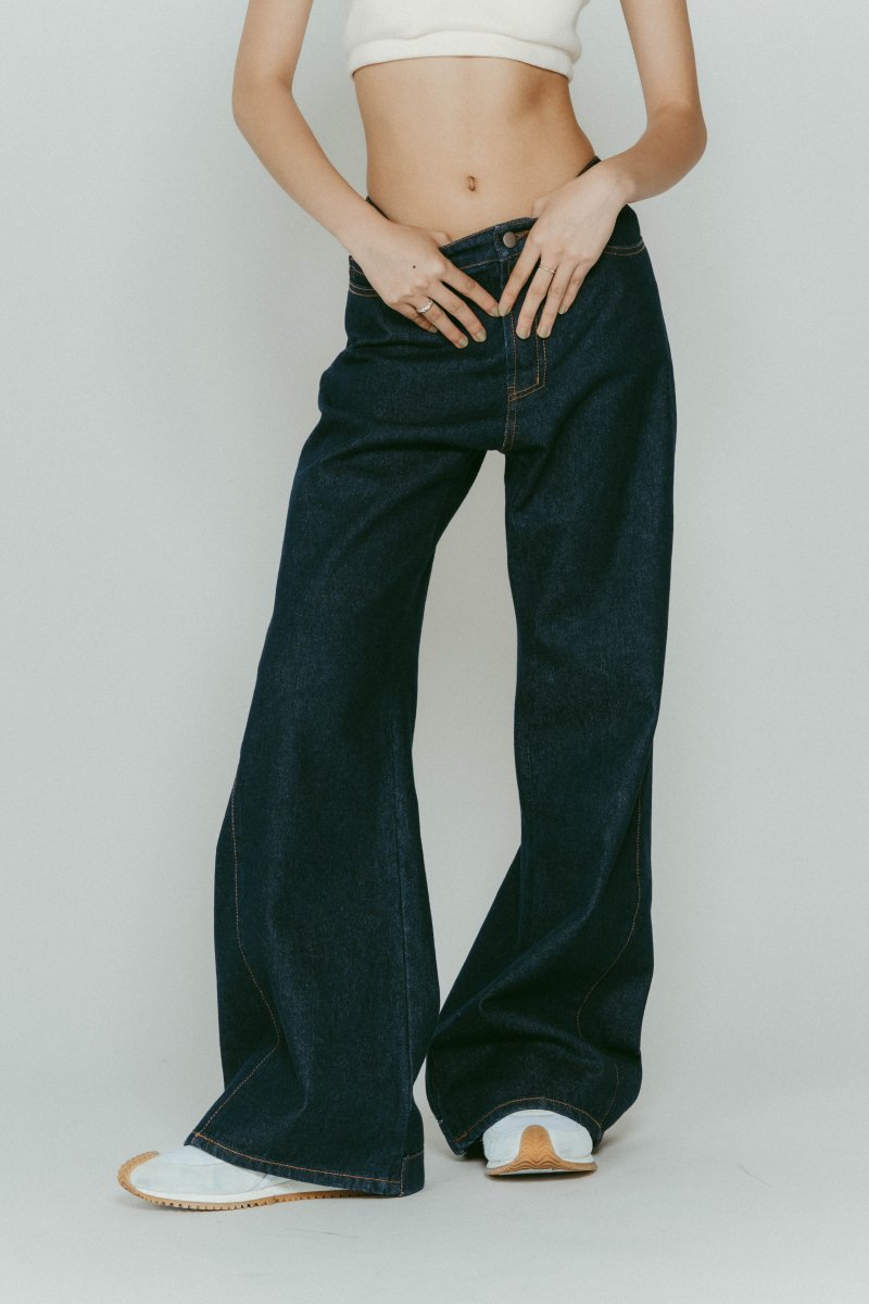 denim baggy pants(unisex)/2color | KNUTH MARF