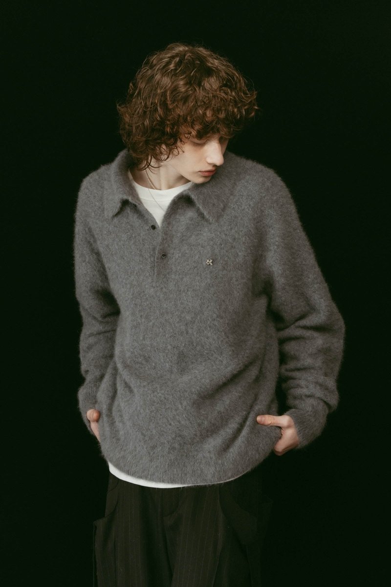 fox over polo-neck knit(unisex) -holiday edition/4color | KNUTH MARF