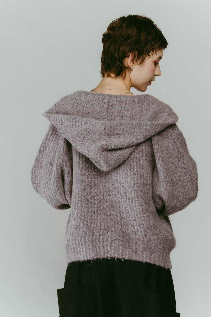 hooded cardigan knit/4color | KNUTH MARF