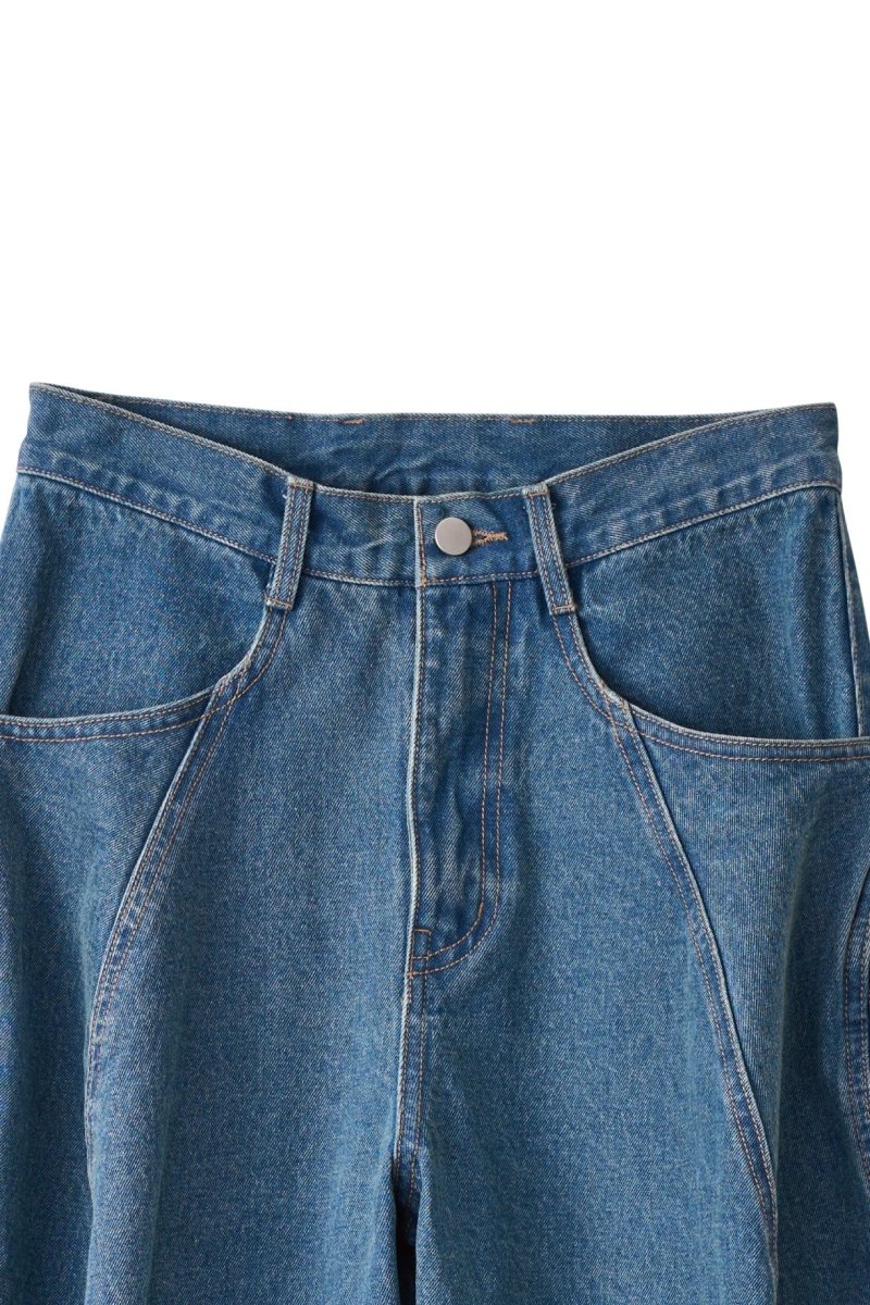 tuck design denim pants/denimblue | KNUTH MARF