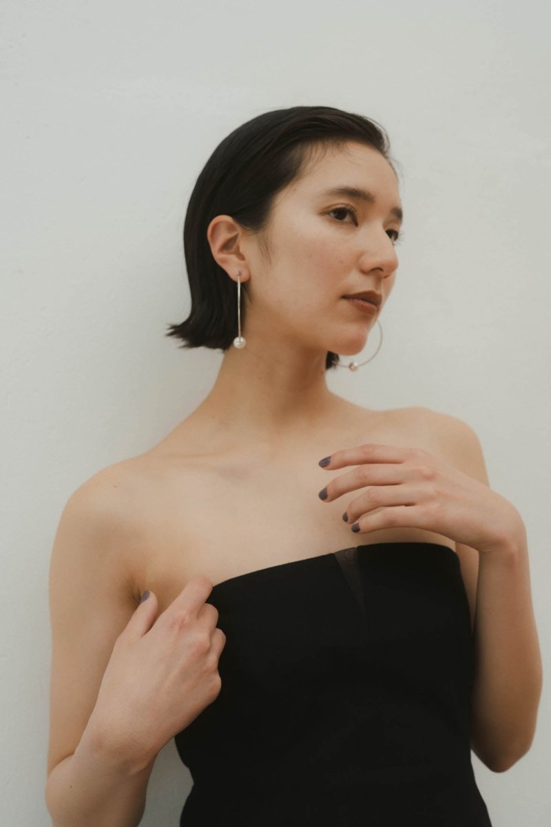 lace up bare tunic/black | KNUTH MARF