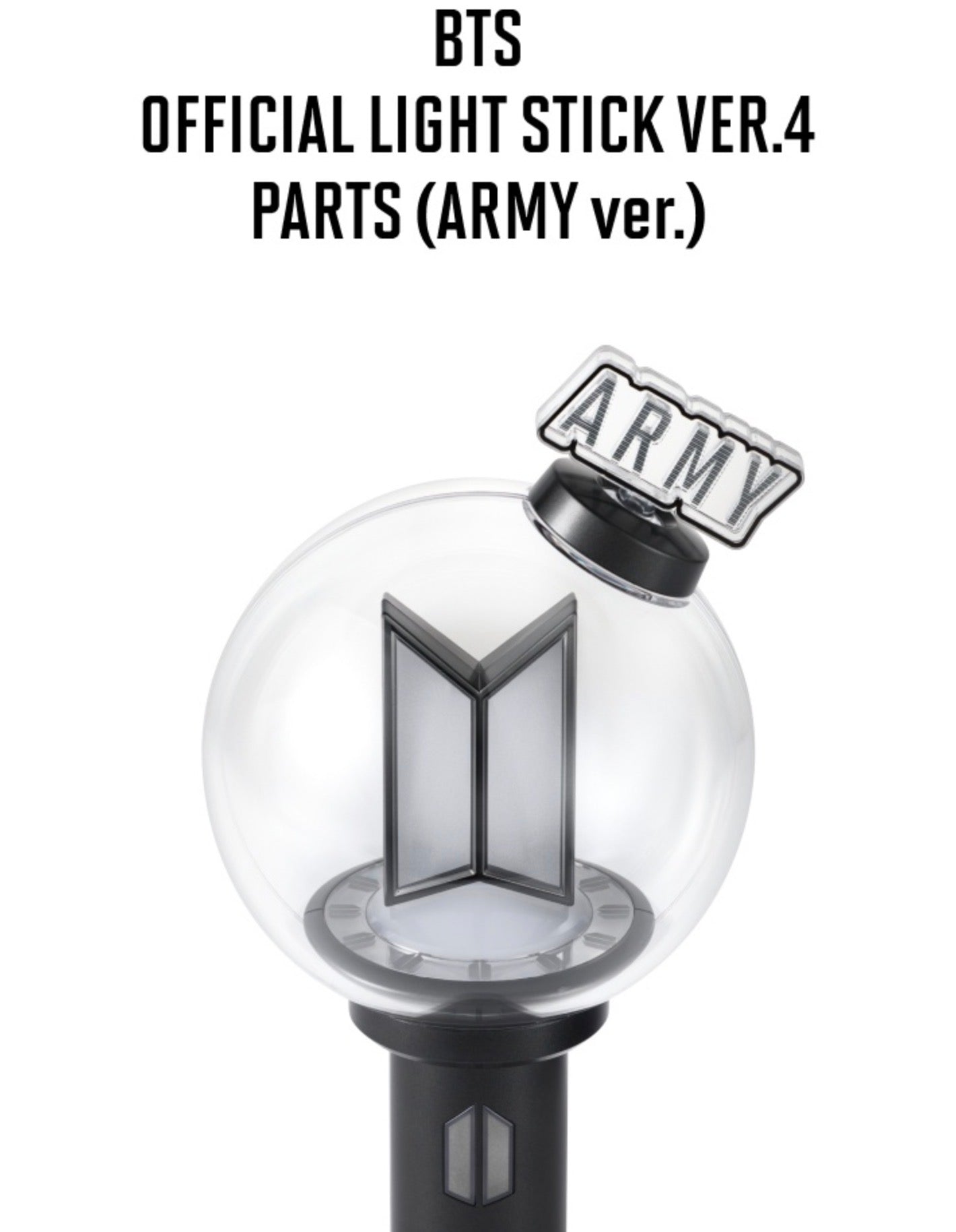 BTS OFFICIAL LIGHT STICK VER.4 PARTS (Lightstick NOT Included) – K