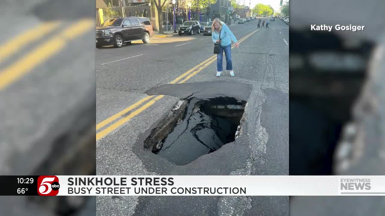 Sinkhole expected to present challenges to drivers near Xcel