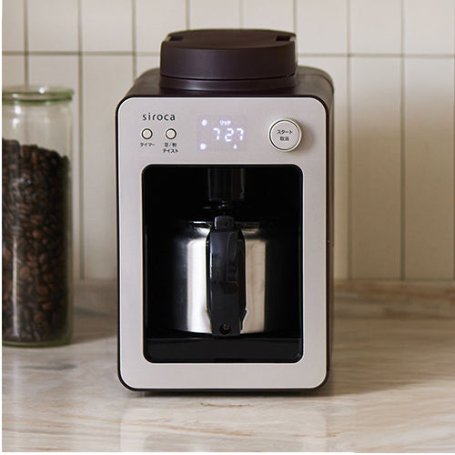 siroca 全自動コーヒーメーカーカフェばこ ステンレスサーバータイプ