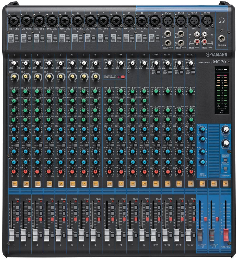 Yamaha MG20 20-Channel Stereo Mixer – Kraft Music