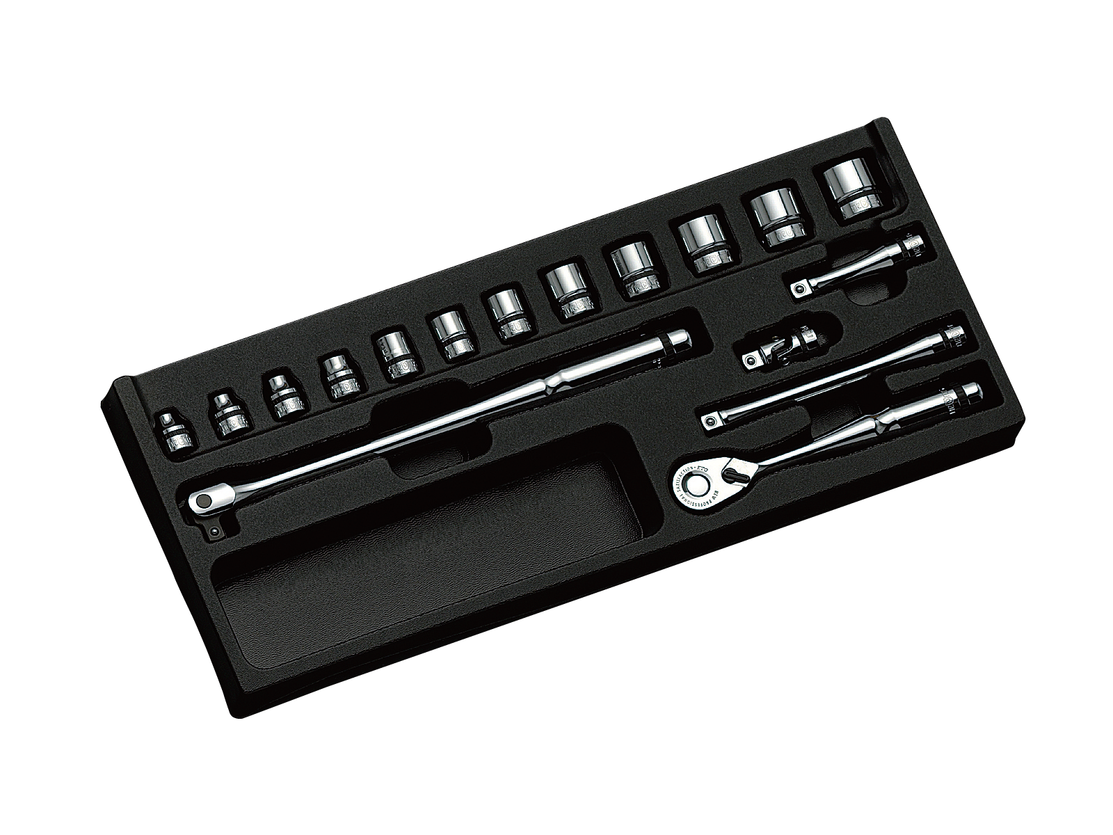 ネプロス 9.5sq.ソケットレンチセット[17点]（六角ソケット12コ組