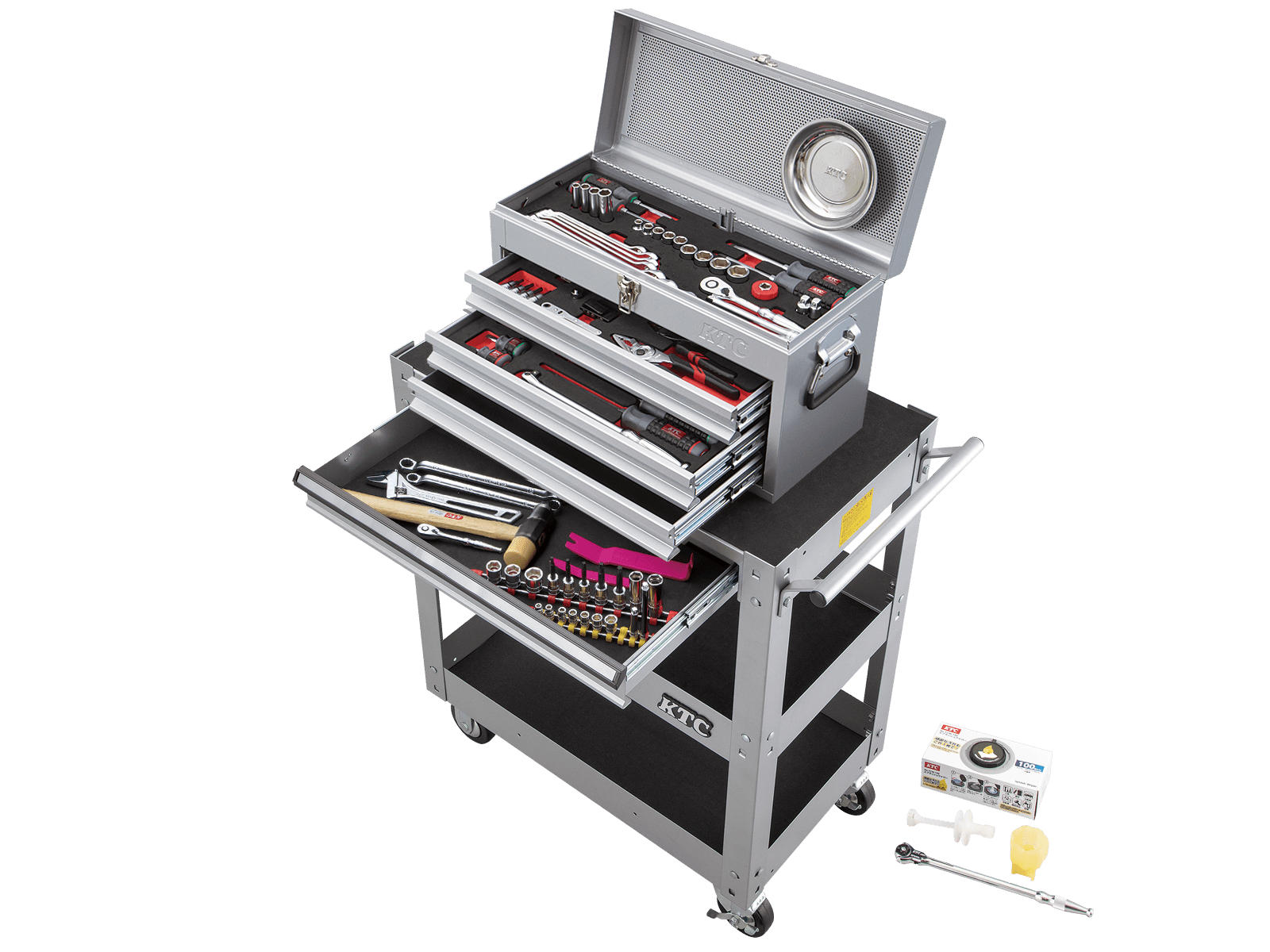 工具セット（チェスト+ワゴンタイプ）［98点］ | KTCツール