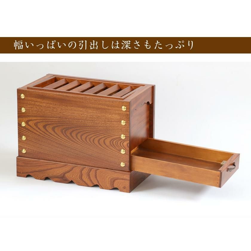 ケヤキ製 賽銭箱 1尺5寸（幅46cm） 日本製 国産 寺院 社寺 神社