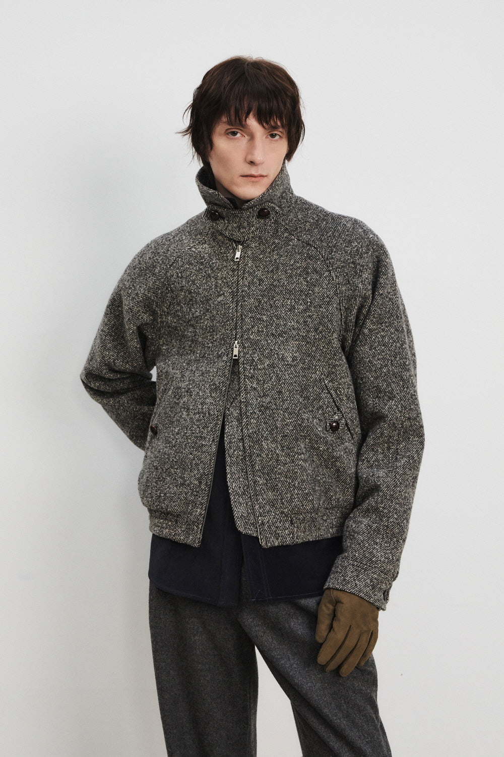 Men's Wool Bomber Jacket