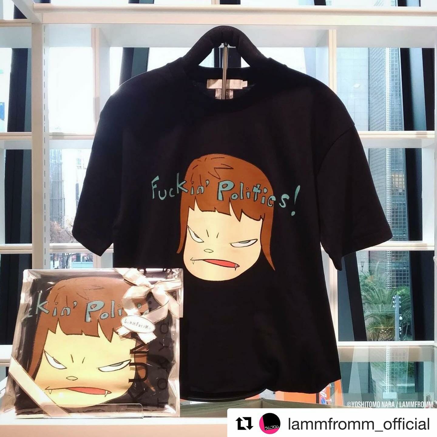 奈良美智×ラムフロム】 #奈良美智 さんの有名なドローイング作品を