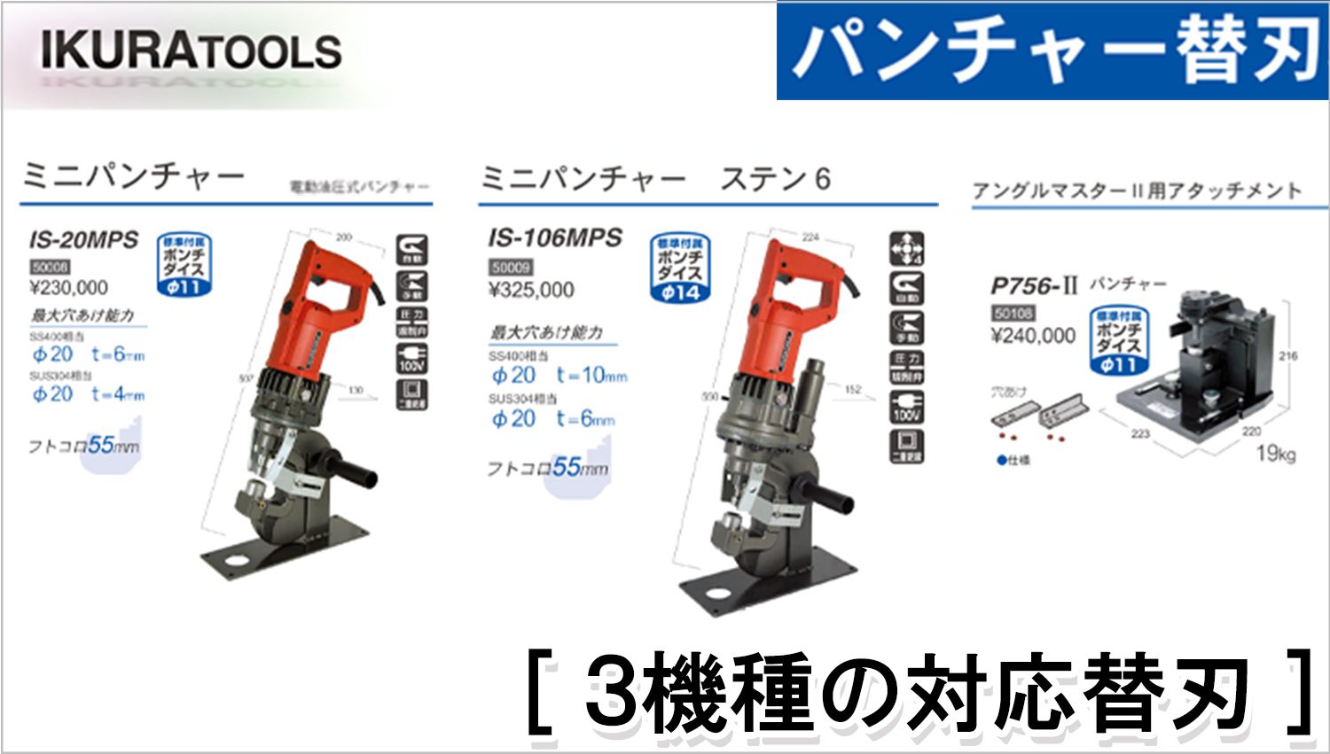 イクラ パンチャー 替刃の販売特集 | クニハモブログ