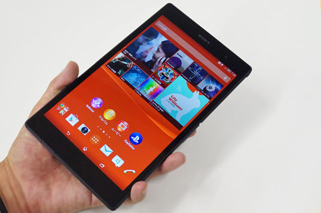 Xperia Z3 Tablet Compact」、LTEを搭載したグローバルモデルの外観