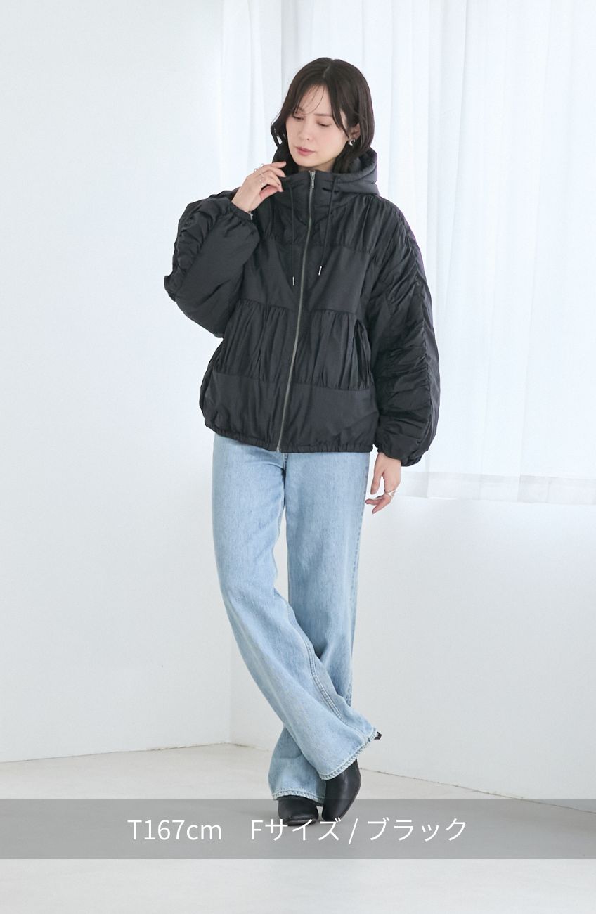 ティアードギャザーピュアダウン｜FURRY、REYELL公式通販サイト kuih