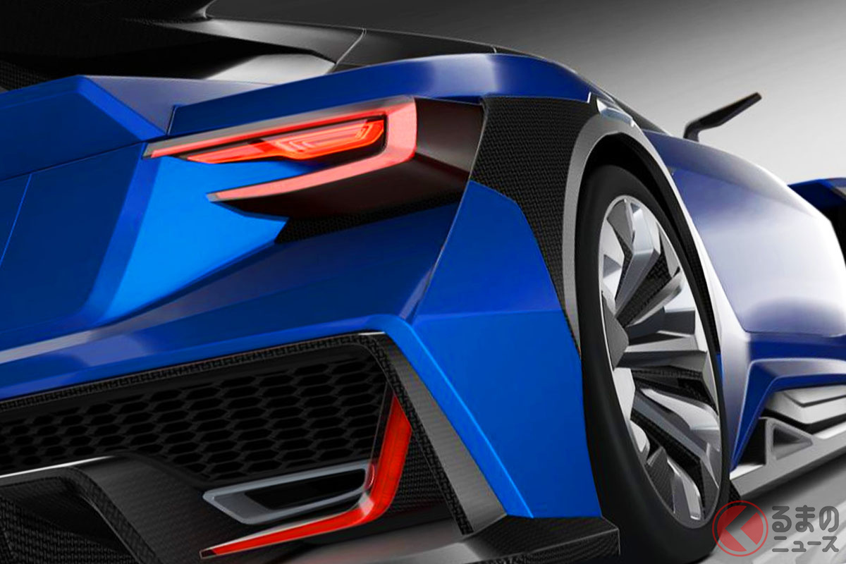 スバル斬新「ド迫力スーパーカー」がスゴイ！ 「水平対向エンジン