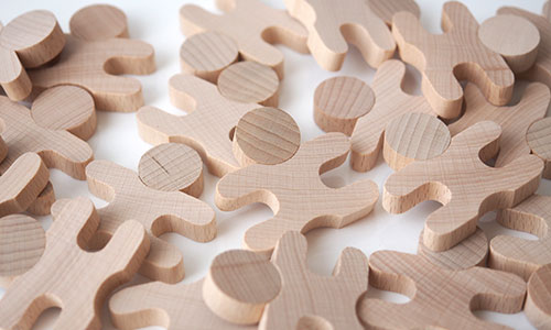 忍者の積み木 12個セット MUKU studio｜木のおもちゃ KURABOKKO