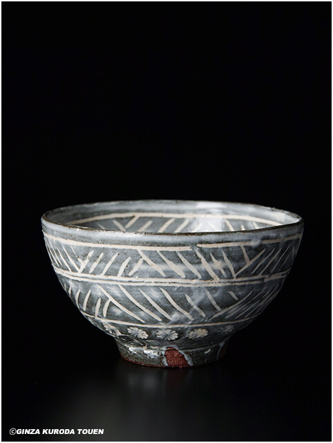 金重素山 彫三島茶碗のこと | 銀座 黒田陶苑